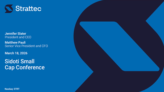 Sidoti Small Cap Conference Presentation